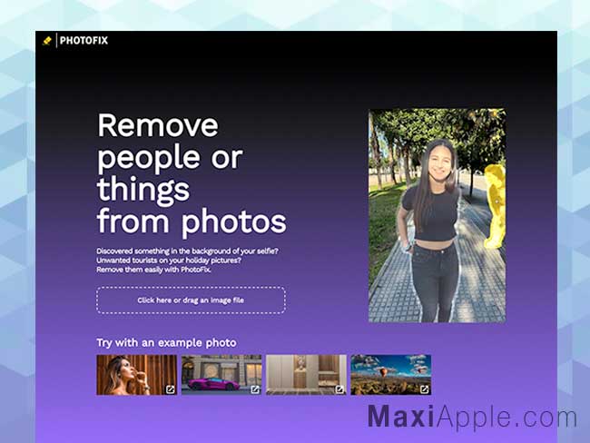 PhotoFix Mac PC, Supprimer des Éléments d'une Photo (gratuit) -  MaxiApple.com