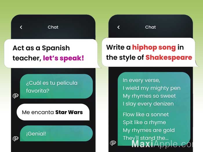 Ask AI Chat & Get Answer iPhone
