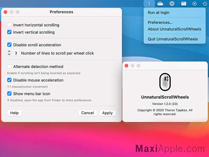 UnnaturalScrollWheels macOS