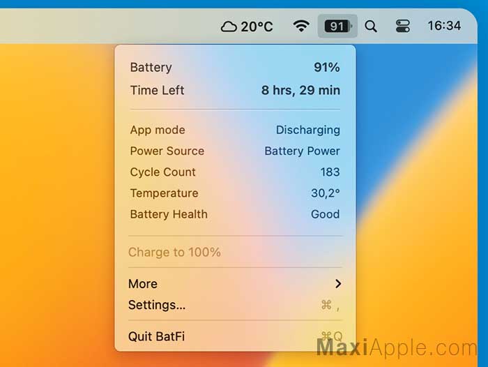 BatFi macOS