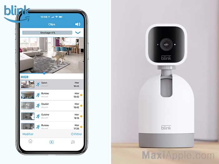 Caméra Connectée Blink Mini - Blanche - Surveillance Intérieure - Neuve