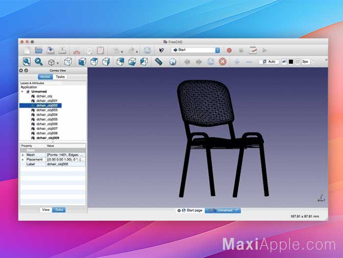 FreeCAD Mac PC - Logiciel de CAO et Modélisation 3D (gratuit) - MaxiApple