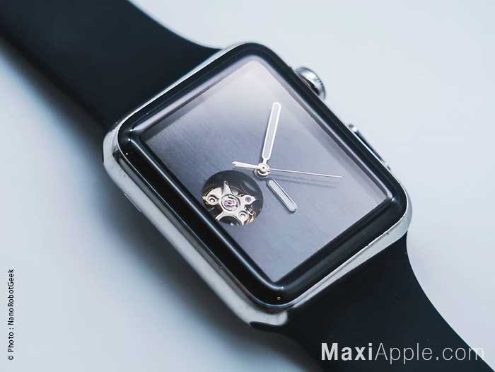 montre apple analogique mecanique
