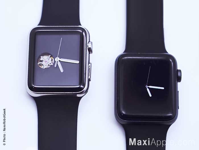 montre apple analogique mecanique