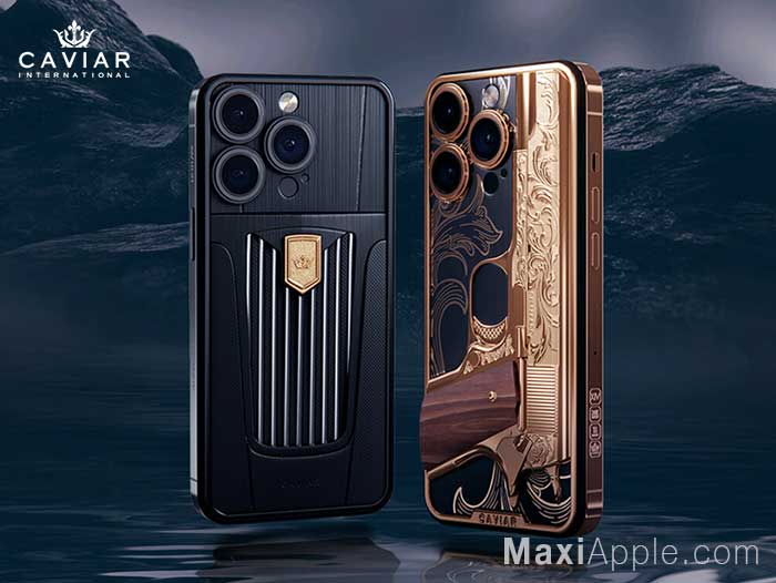 iPhone 15 pro max caviar gold or 24 carats pistolet revolver luxe titane prix 01 - Caviar Notorious, iPhone 15 Pro Max en Or 24 Carats (images)