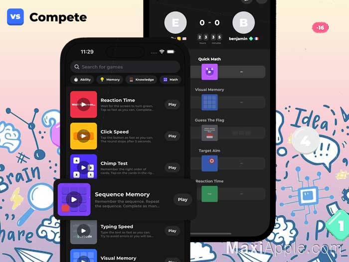 Compete Minigame Showdown iPhone