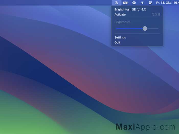 Brightintosh macOS