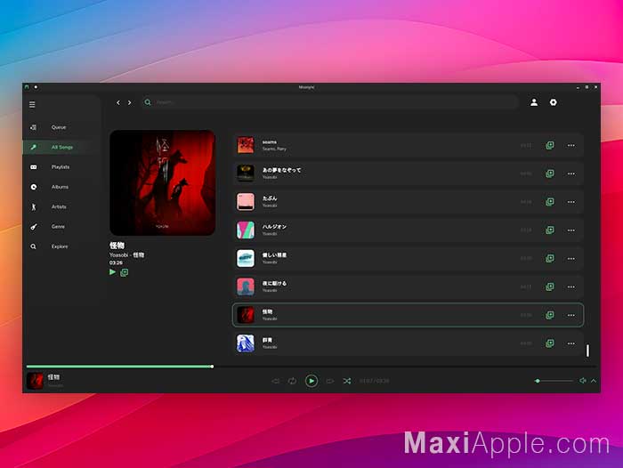 Moosync macOS