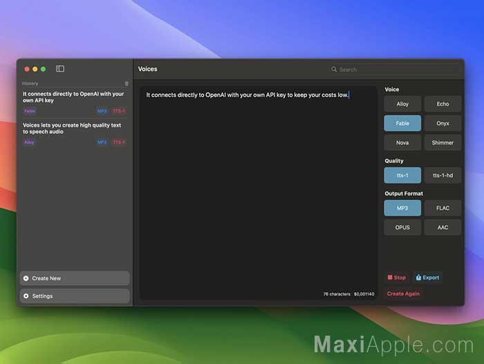 Voices macOS