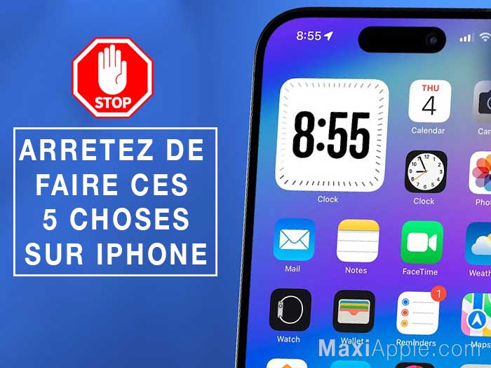 arreter choses iphone