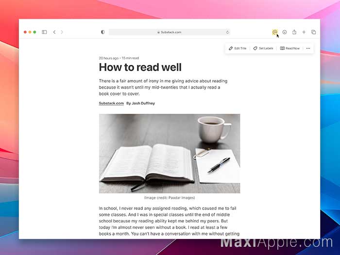 Omnivore macOS iPhone