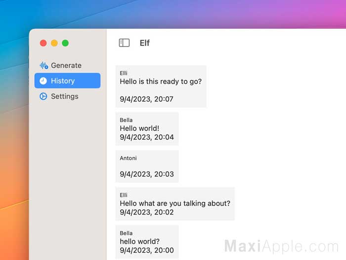 ELF Mac - Générez des Voix IA avec ElevenLabs (gratuit) - MaxiApple