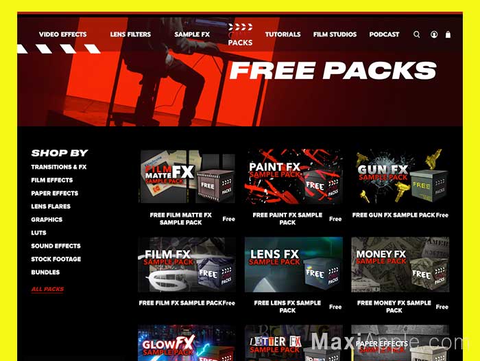 Packs d'Effets Spéciaux Vidéo