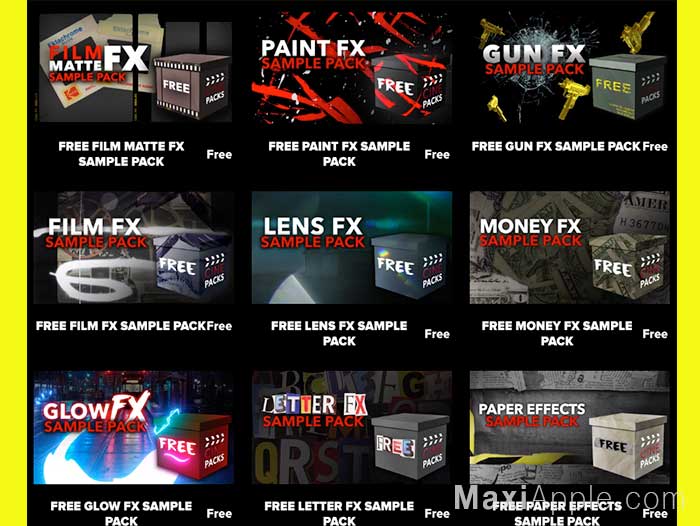 Packs d'Effets Spéciaux Vidéo