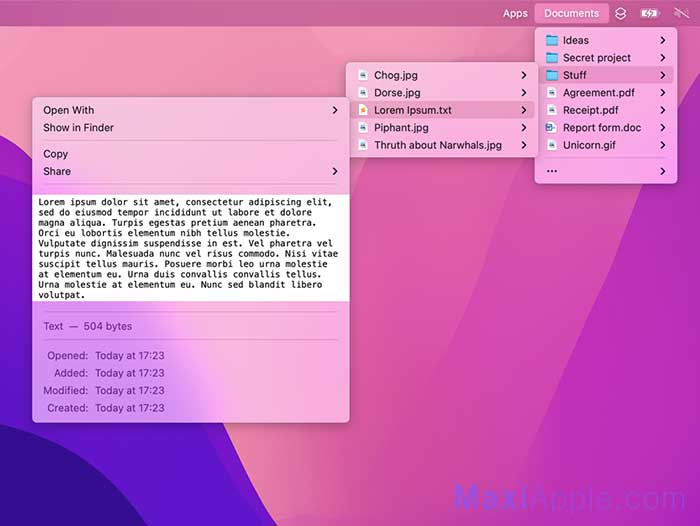 Folder Peek macOS
