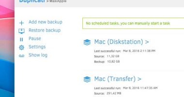 Duplicati macos windows