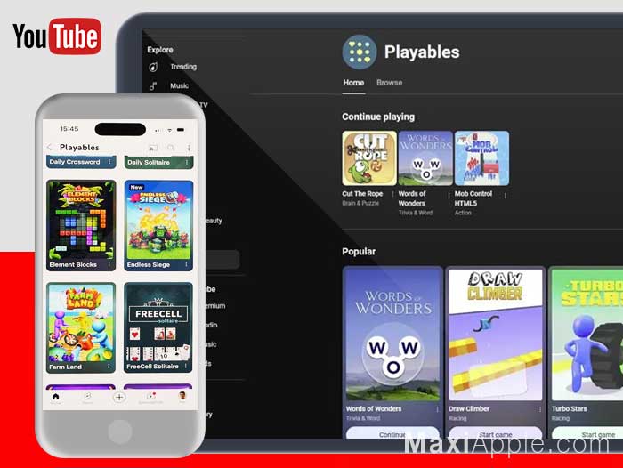 YouTube Playables iPhone iPad Jeux