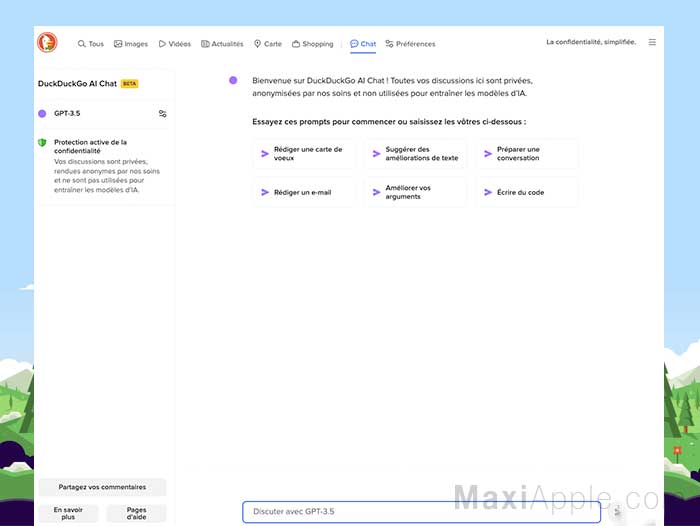 DuckDuckGo AI Chat Gratuit