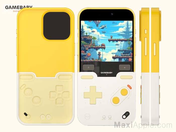 BitmoLab GameBaby Etui GameBoy iPhone 15 16 Pro Max