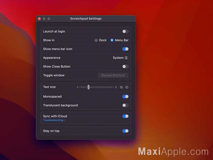 Scratchpad iOS macOS Gratuit