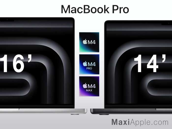 MacBook Pro 14 et 16 pouces M4, Pro et Max 2024