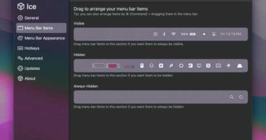 Ice Menu Bar Mac macOS Gratuit