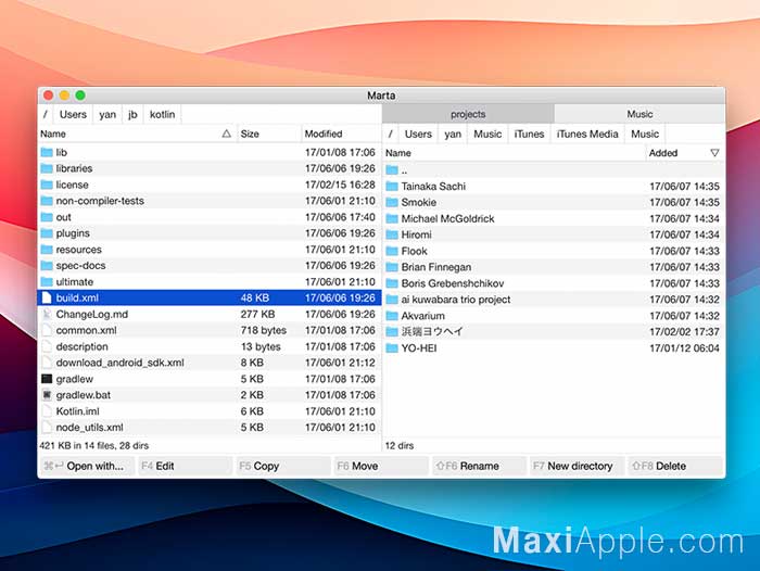 Marta macOS Gestion de Fichiers Alternative au Finder Gratuit