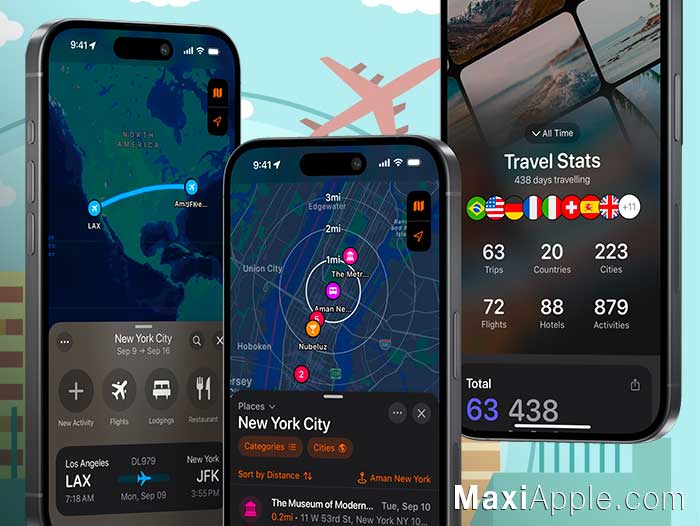 Tripsy iOS macOS Mac Apple Watch app gestionnaire planificateur voyage gratuit