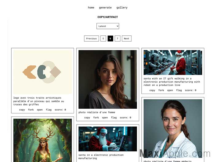 Copy Artifact App AI Mac PC iOS Android Creation IA d'Images HD (gratuit)