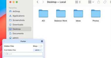 Funter macOS Mac Gratuit Gestion Fichiers Dossiers Invisibles