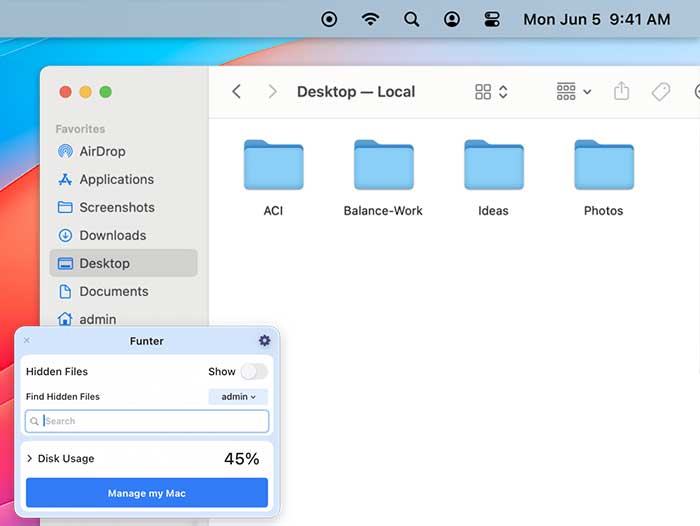 Funter macOS Mac Gratuit Gestion Fichiers Dossiers Invisibles