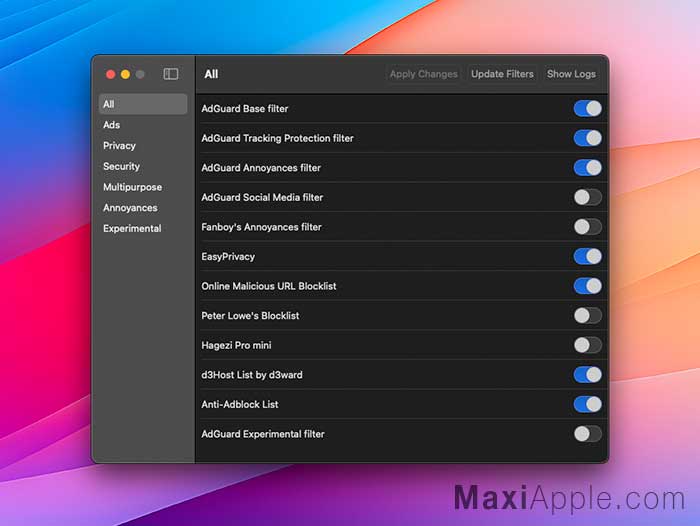wBlock Safari macOS Mac Bloqueur Publicites Gratuit Open source