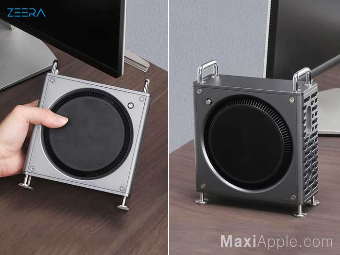 Boitier Protection Support Mac Mini M4 2024 Replique Mac Pro Design