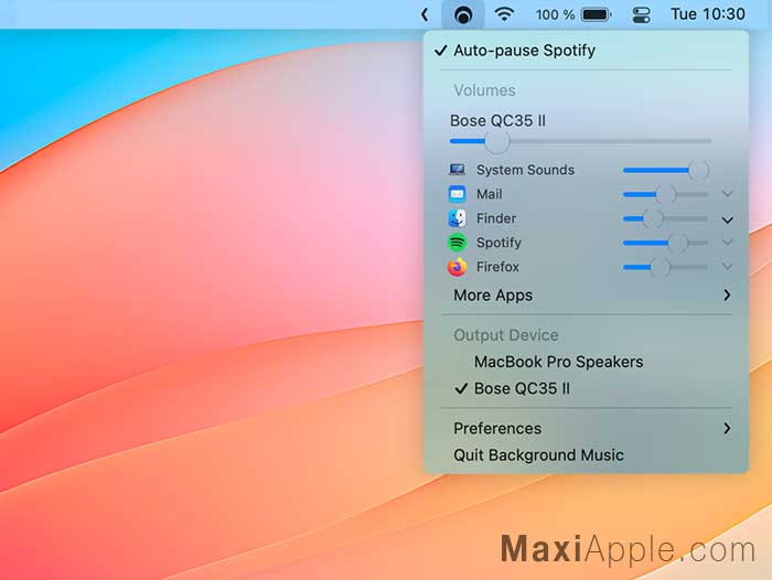 BackgroundMusic macOS Mac Gratuit