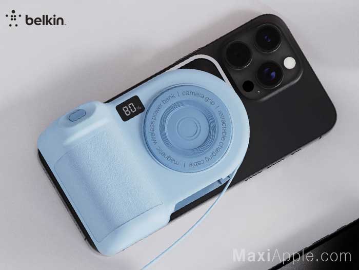 Belkin Stage PowerGrip iPhone Accessoires Prix Date Photo Declencheur