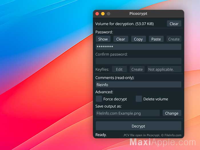 PicoCrypt macOS Windows Gratuit Securite Chiffrement Grade Militaire Utilitaire Open Source Gratuit
