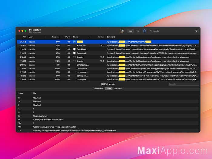 ProcessSpy macOS Mac Utilitaire Alternative Moniteur d'Activité Gratuit
