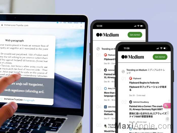 Immersive Translate macOS iPhone iPad Traducteur IA AI Gratuit