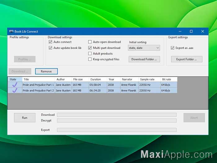 Libation macOS Mac PC Windows - Télécharger Convertir AudioBooks Audible Logiciel Application Outil gratuit Open Source
