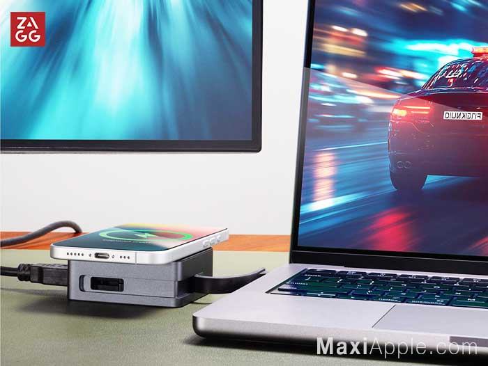 ZAGG Hub USB-C 4 Ports HDMI Mac PC iPhone iPad Chageur sans fil Prix