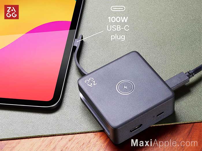 ZAGG Hub USB-C 4 Ports HDMI Mac PC iPhone iPad Chageur sans fil Prix