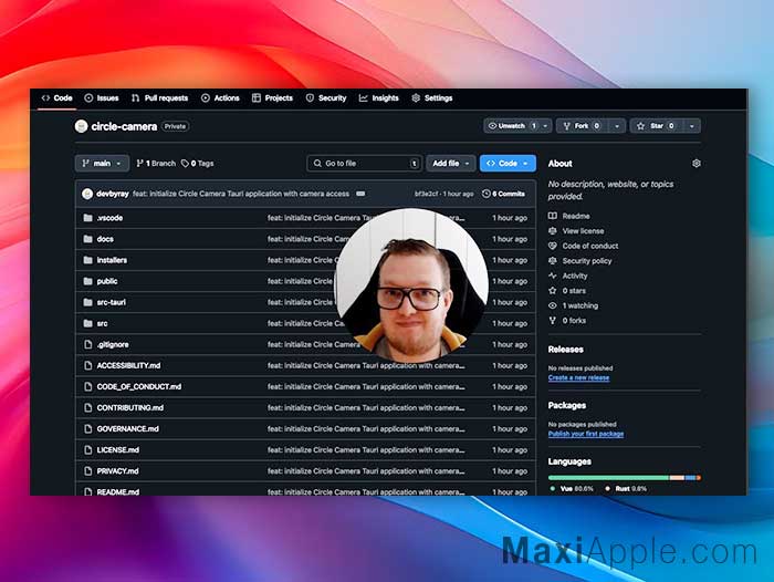 circle camera application logiciel utilitaire macos mac pc windows-webcam cercle gratuit