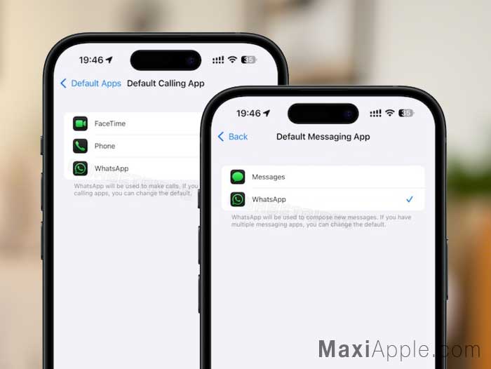 comment configurer remplacer parametrer telephone messages whatsapp viber signal telegram iphone ios ipad