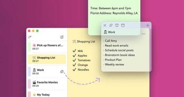 sticky notepad notes-memo bloc notes-memo logiciel application utilitaire bureautique macos mac gratuit