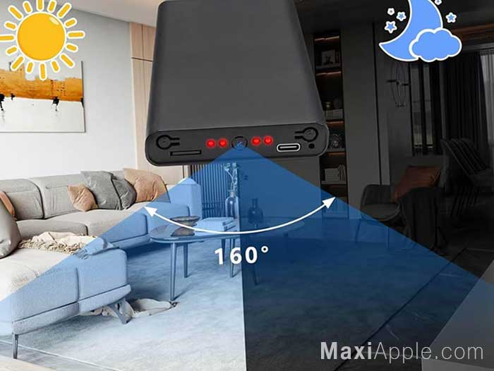batterie externe 10000 mah iphone smartphone mini camera hd surveillance