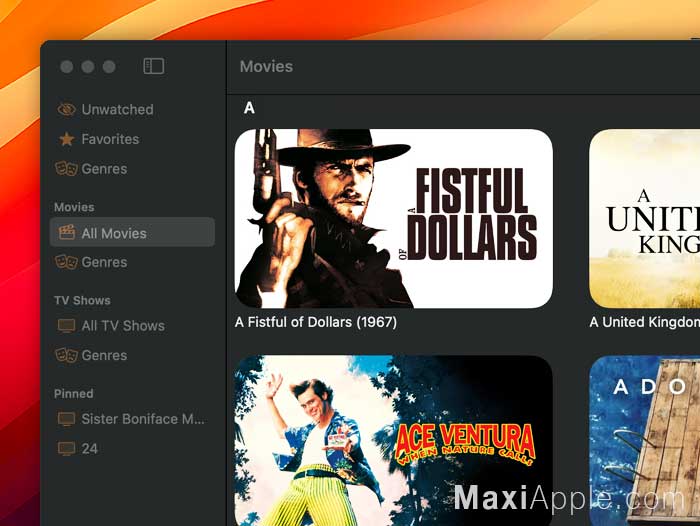 mymedia app logiciel macos mac lecteur media video alternative apple tv local gratuit