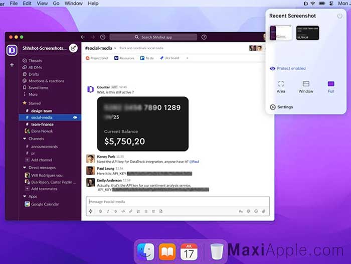 shhshot app macos mac capture ecran masquage donnees gratuit