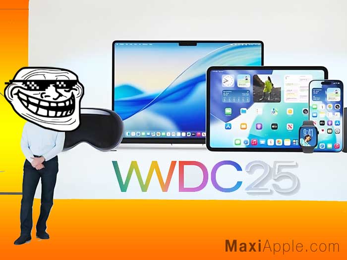 annonces apple wwdc 2025 liquid glass solarium reactions troll critiques macos 26 ios 