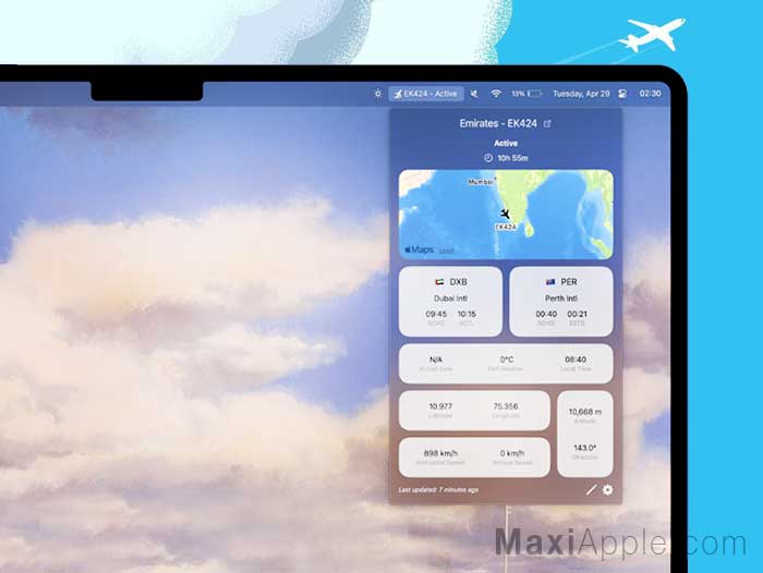flightbar-logiciel-macos-mac-suivi-direct-vols-avions-trafic-aerien-gratuit