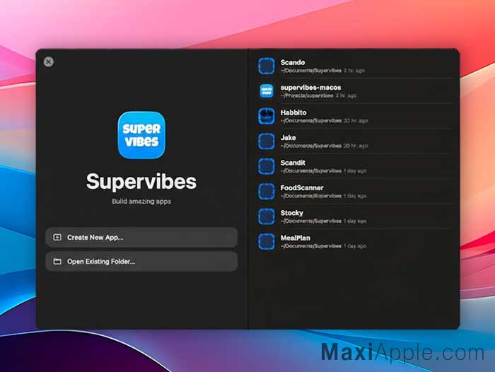 supervibes-vibecode-logiciel-mac-macos-developpement-apps-application-native-ios-gratuit